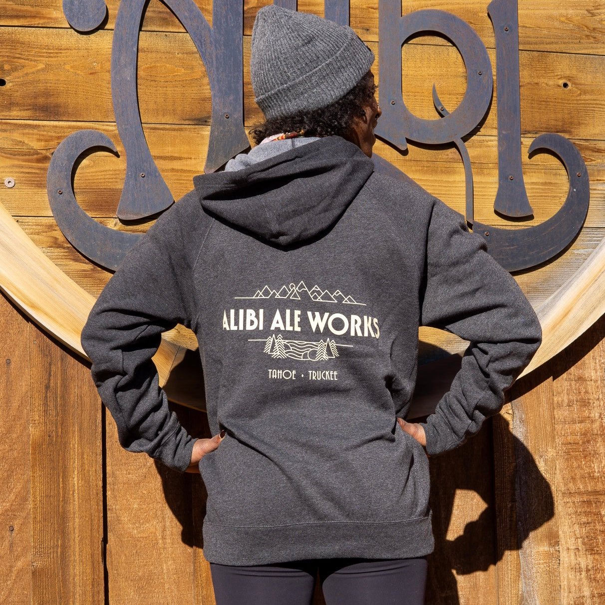 Alibi Logo Zip Hoodie